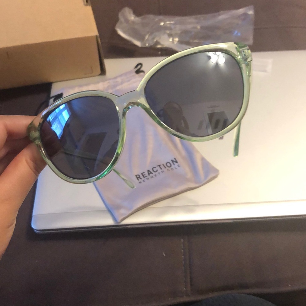 Kenneth Cole clear green sunglasses